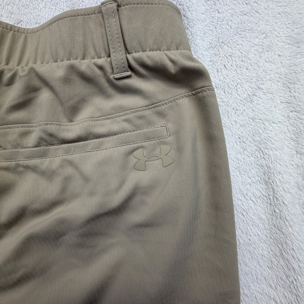 Under Armour Pants Mens 36x32 Tan Showdown Pant Golf Performance Stretch Khaki - Picture 6 of 14